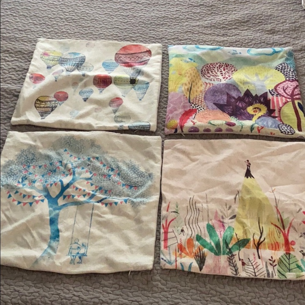 4 pillow covers